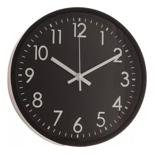 Reloj De Pared Circular 19,5x4cm Diseño Clásico Y Silencioso