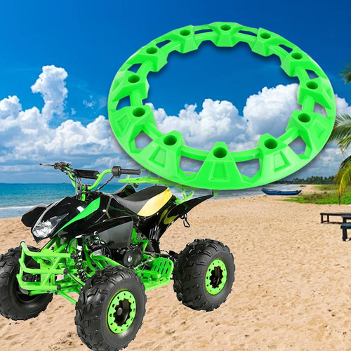 Atv Llanta De Rueda Protector De Cubo Verde 8 Pulgadas