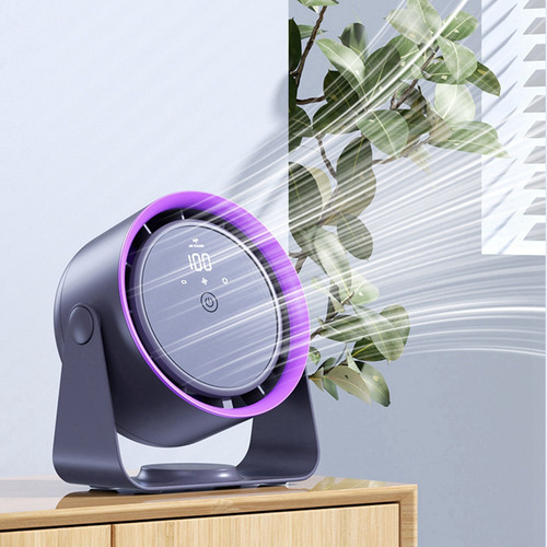 Ventilador Eléctrico Silencioso De Escritorio Con Rotación D