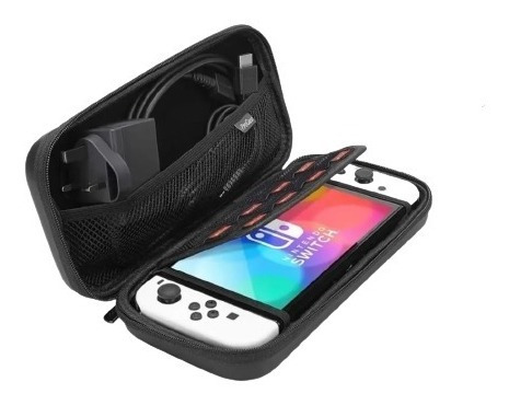 Imagen 2 de 5 de Estuche Transnportable + Lamina Mica Nintendo Switch Oled