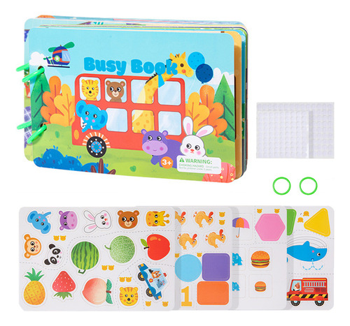 Libro Silencioso Para Niños, Libro Interactivo Montessori