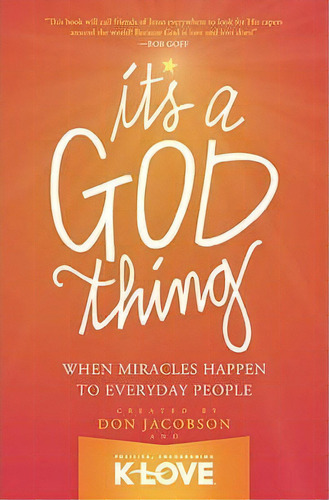 It's A God Thing, De Don Jacobson. Editorial Thomas Nelson Publishers, Tapa Blanda En Inglés