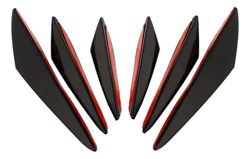 Universal Car Body Kits Front Bumper Fin Splitter Spoiler
