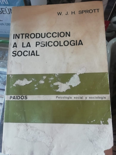 Introducción Psicología Social Walter John Herbert Sprott