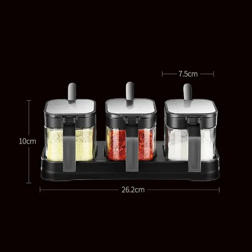 Caja De Condimentos De Cocina Set De 3 Para El Hogar Organización Y Estilo En Tu Cocina De Alta Calidad Everest