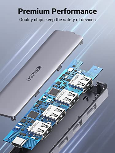 Hub Ugreen Usb C De 4 Puertos, Hub Usb C A Usb Con 4 Usb 3.0