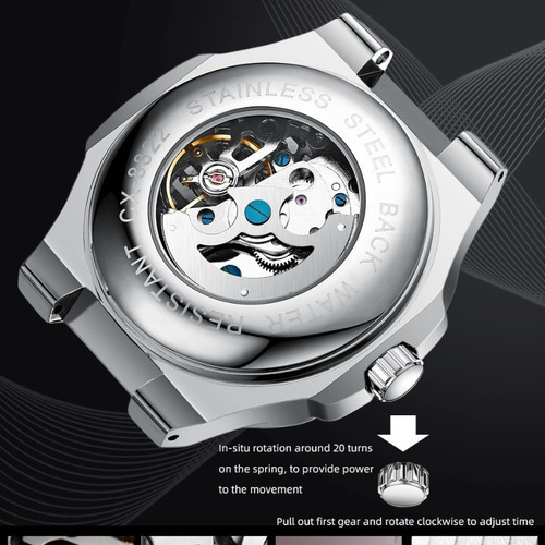 Reloj Mecánico Automático Con Forma De Esqueleto Chenxi Fash