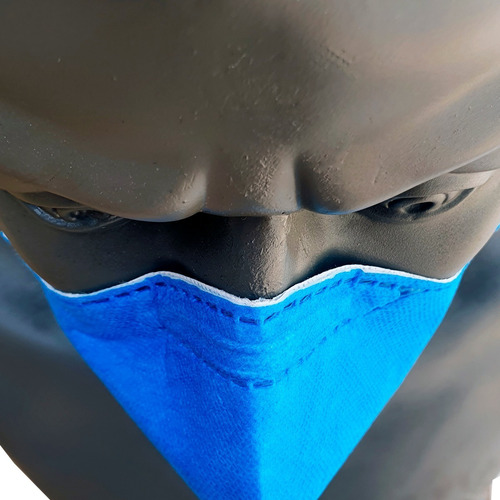 Imagem 6 de 8 de Kit 5 Máscaras N95 Proteção Respiratória Pff2 - Azul