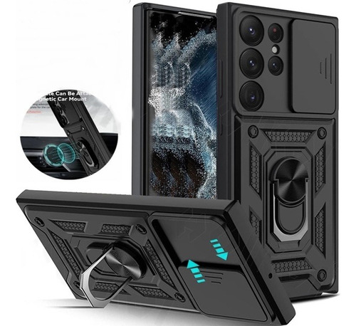 Capa Capinha Case 4em1 Armadura P/ Galaxy S24 S23 S22 Ultra
