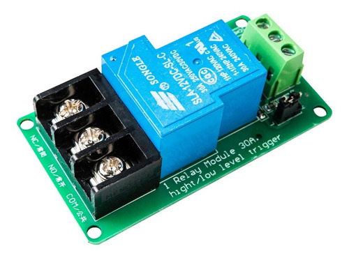 Modulo Relevador 12v 30a Relay 1 Canal Optoacoplador Arduino