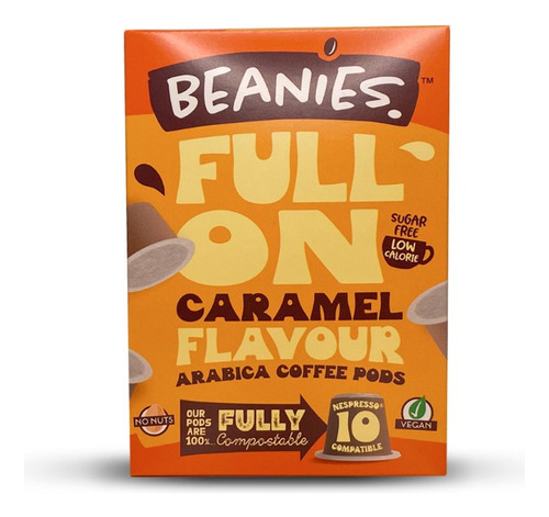 Cápsulas De Café Beanies Caramel Vegano Caramelo