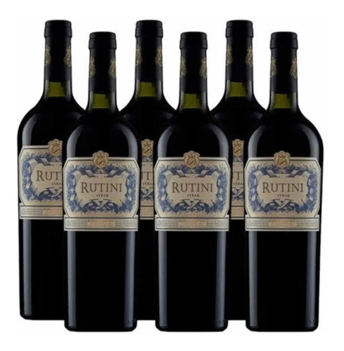 Vino Rutini Syrah 750ml Caja X6 Envios - Perez Tienda - 