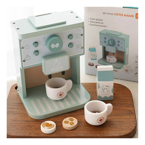 Máquina De Café Infantil De Madera, Juego De Rol, Juego De R