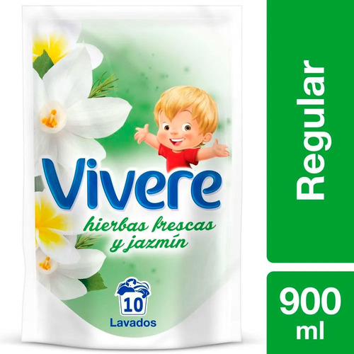 Vivere Suavizante Ropa Hierbas Frescas Y Jazmin 900ml