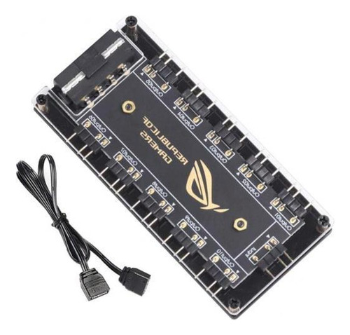 2 Hub Com Cabo Com Porta De Alimentação Do Hub Pc Rgb