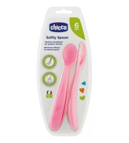 Imagen 5 de 6 de Cuchara Blanda Silicona Bebe 6m+ Softly Spoon X2 Chicco