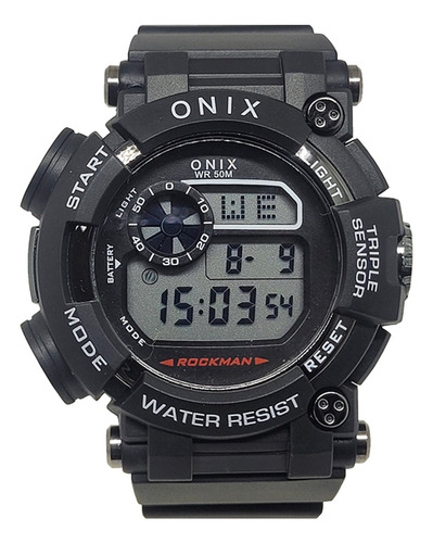 Relógio Masculino Onix Digital Ox110 Preto Preto Preto Preto