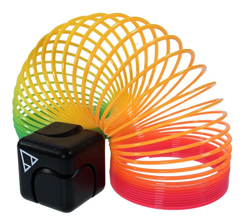 Imagen 3 de 8 de Kit Tubo Pop It Antiestre Cubo Giratorio Resorte Gusano 8pz