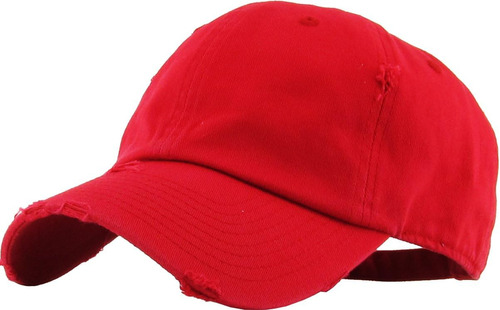 Kbethos Kbe-vintage Red Gorra De Béisbol De Algodón Lavado, 