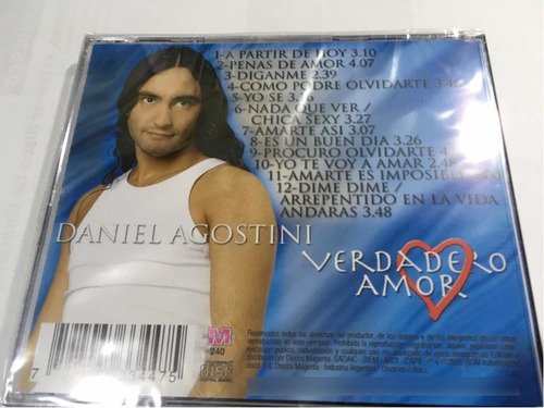Daniel Agostini Verdadero Amor Cd Nuevo Original Cerrado
