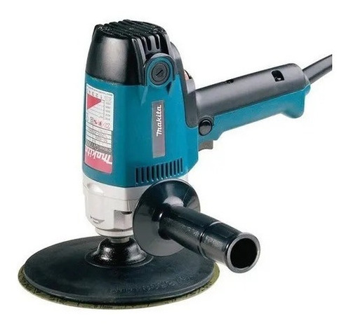 Lijadora profesional de disco Makita GV7000 con sistema velcro turquesa 500W 127V