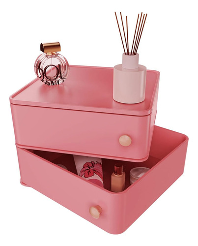 Organizador De Maquillaje Con Cajones Giratorios: Caja Apila