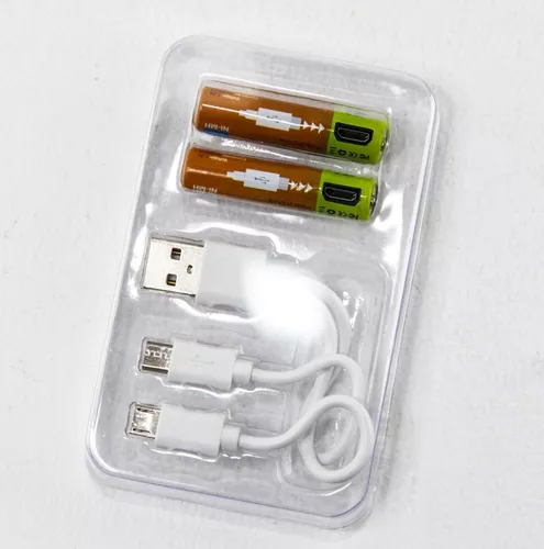 Pile rechargeable AA - Pile rechargeable NiMH câble micro-USB