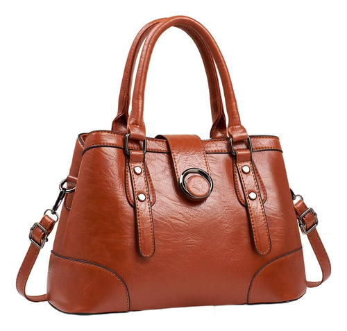 Set De Bolsa Y Cartera Pu Piel Gran 2 Piezas Moda