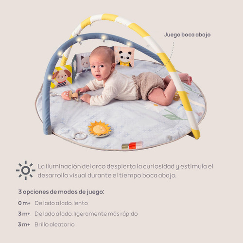 Gimnasio Bebé Multisensorial Con Móvil Musical Luces Taf Toy