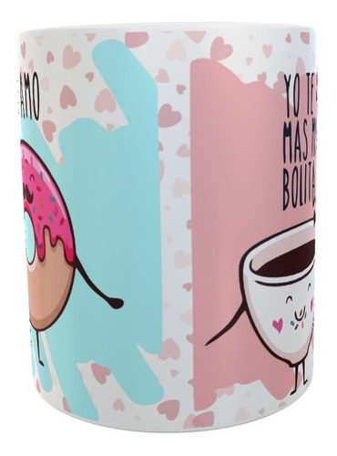 Taza Mi Love Coffe Y Dona