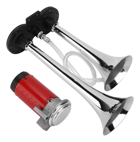 Compresor Air Horn Para Coche Con Doble Trompeta, 12 V, 150