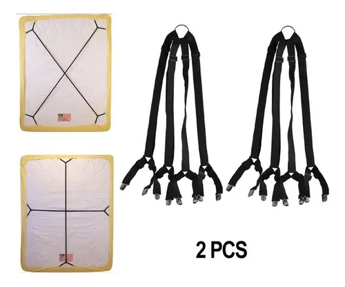 - Clips Sujeta Sujetadores Para Sábanas Cama Elasticos 2 Set