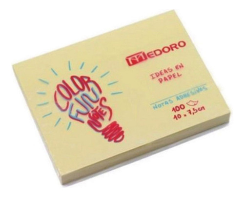 Notas Adhesivas Taco Stick Notes Medoro 10x7,5 Cm X 100 Hjs