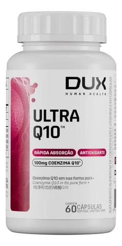 Ultra Q10 Pote Com 60 Cápsulas Dux
