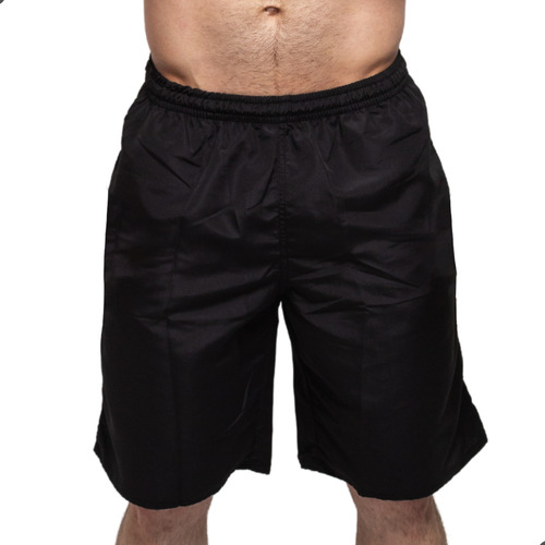 Kit 3 Bermuda Masculina Plus Size Tactel 3 Bolsos Elástico