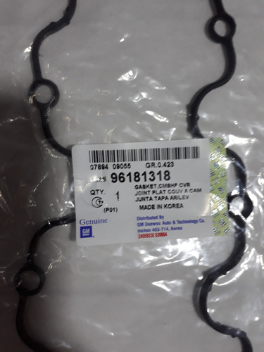 Empacadura Tapa Valvula Original Gm Corsa Meriva Fiat 1.8