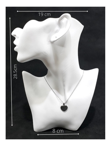 Imagen 4 de 8 de Exhibidor Cara Cuello Collar Cadena Joyero 32075