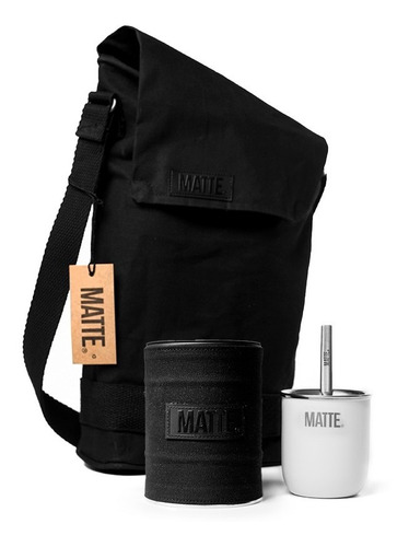 Imagen 1 de 10 de Mate Acero Inoxidable + Bombilla + Tambo Yerbero + Matera