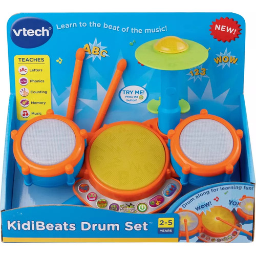 Vtech Kids Drum Set Juguete Instrumento Batería / C