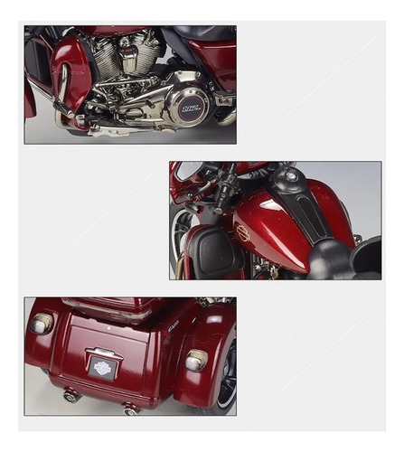 Moto Harley Davidson Modelo 2021 Cvo Tri Glide Escala 1/12