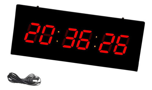 Reloj De Pared Digital Led, Reloj Despertador Rojo Digital