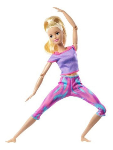 Barbie Feita Para Mexer Loira Roupas Esportivas - Mattel