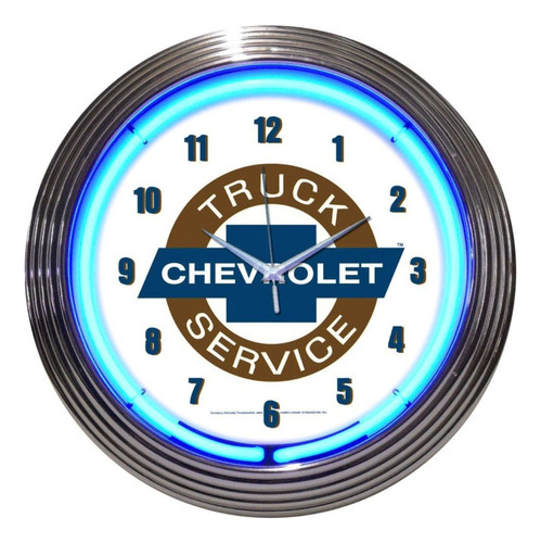 Neonetics Reloj Pared Neon Para Automovil Motocicleta Chevy