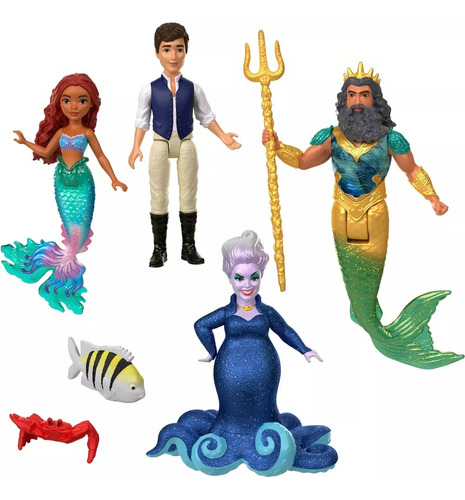 Figuras Muñecas Little Mermaid Ariel X4