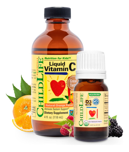 Childlife - Paquete De Vitamina C Y D3 Organico - Vitamina C