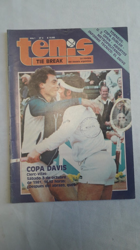 Revistas Antigua * Tenis * N° 9  Copa Davis 81 Clerc Y Vilas