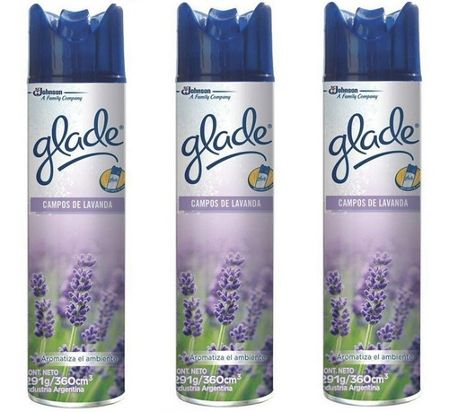 Glade Aerosol Lavanda Pack X3u