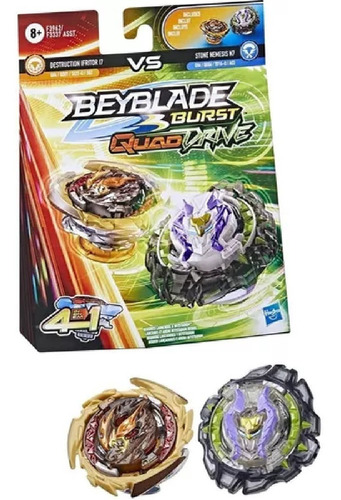 Beyblade Burst Quad Drive Destruction I7 Vs Stone N7 F3337