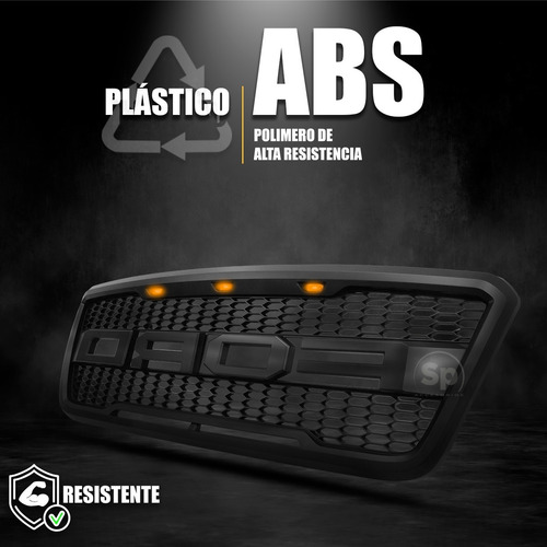 Imagen 6 de 10 de Parrilla Ford Raptor Con Leds Para Ford Lobo F150 2005 Calid