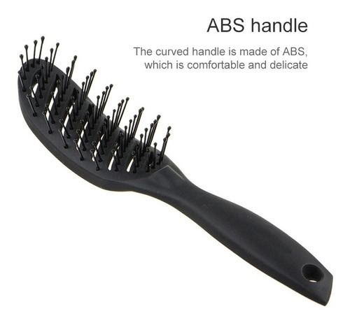 Pein Costilla Curvada Hogar Abs Plastico Masaje Negro